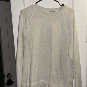 James Perse Cotton French Terry Sweatshirt Beige S